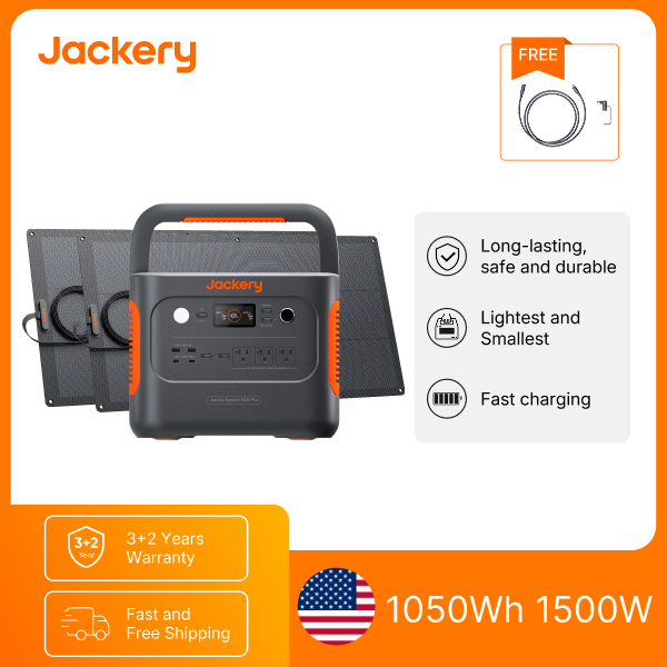 Jackery E1000AC 1050Wh Portabl - Solar Emergency Charger recension och pris