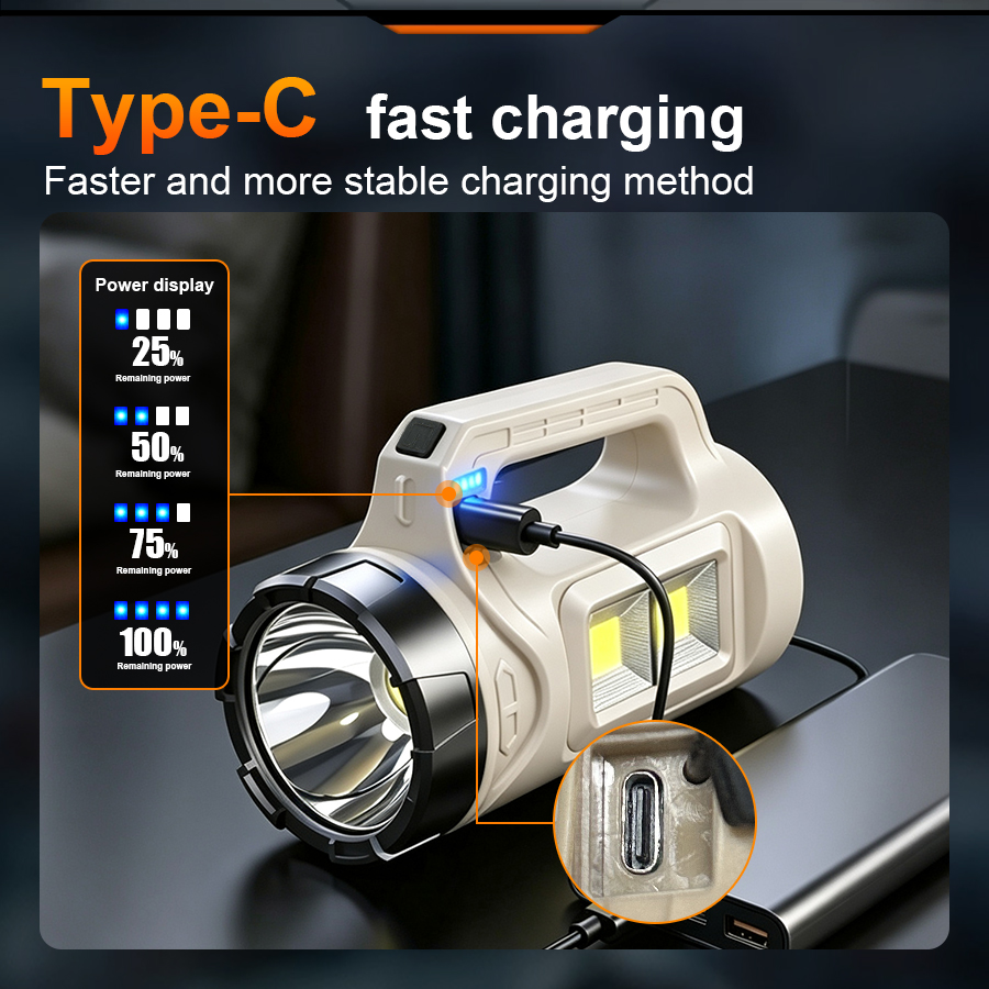 Multiscene Handheld LED Torch  - Solar Emergency Charger recension och pris