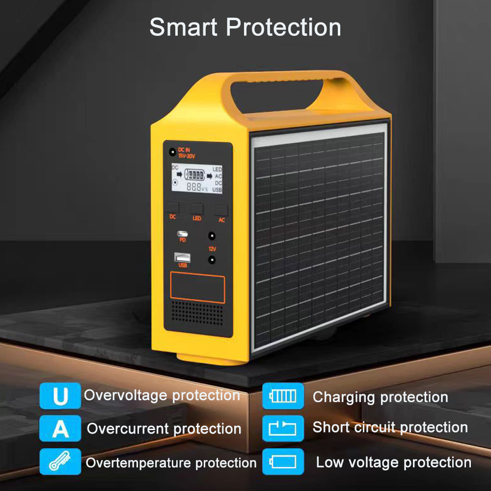100W LiFePO4 Portable Power St - Solar Emergency Charger recension och pris