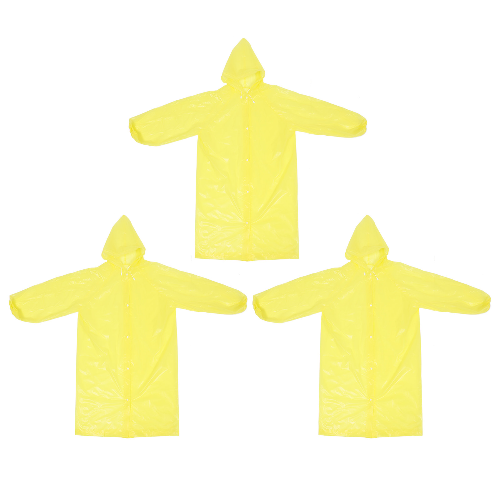 3Pcs Hooded Rain Ponchos Tear  - Emergency Poncho Rain recension och pris