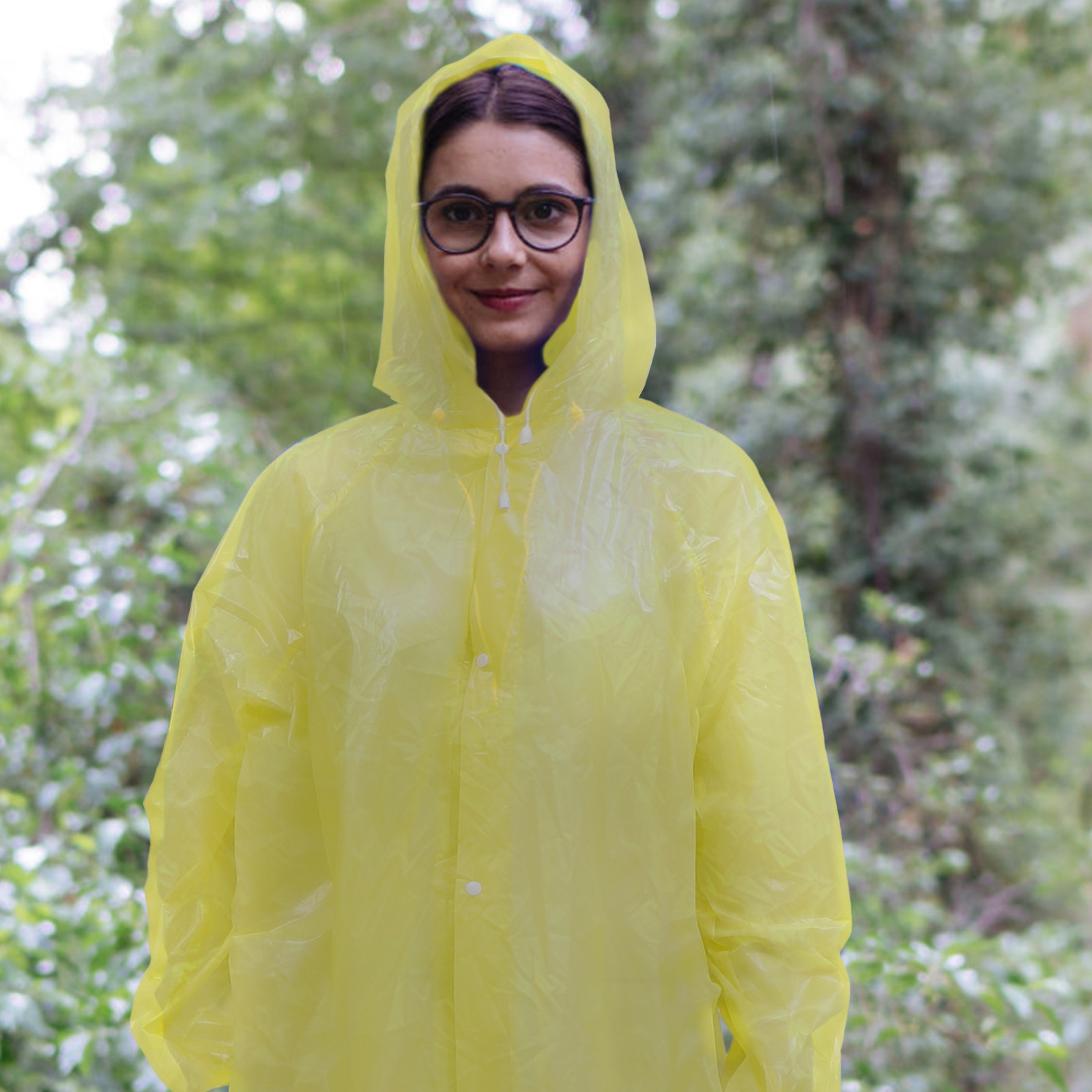 3Pcs Hooded Rain Ponchos Tear  - Emergency Poncho Rain recension och pris