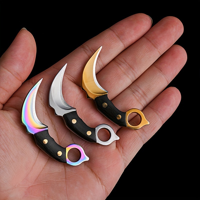 Mini Knife Keychain Pocket Kni - Bushcraft Knife Fixed recension och pris