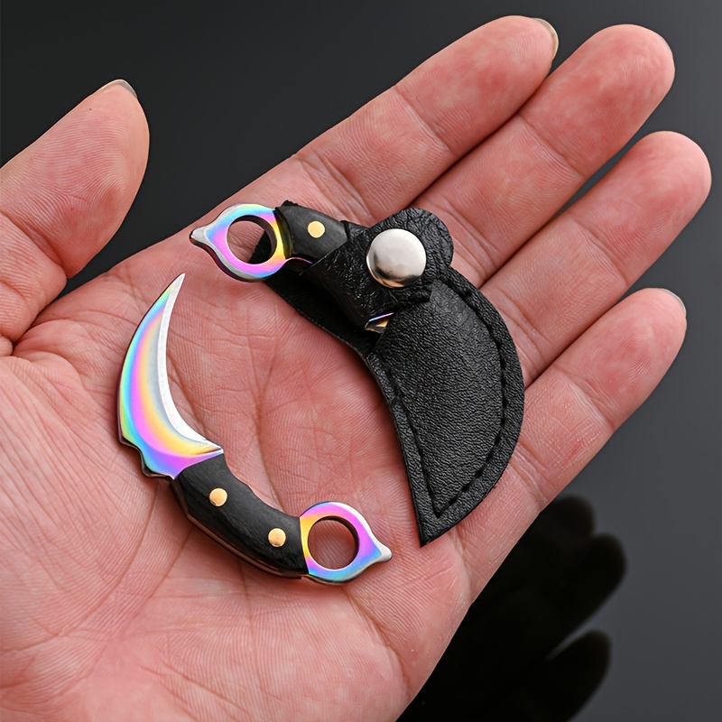 Mini Knife Keychain Pocket Kni - Bushcraft Knife Fixed recension och pris