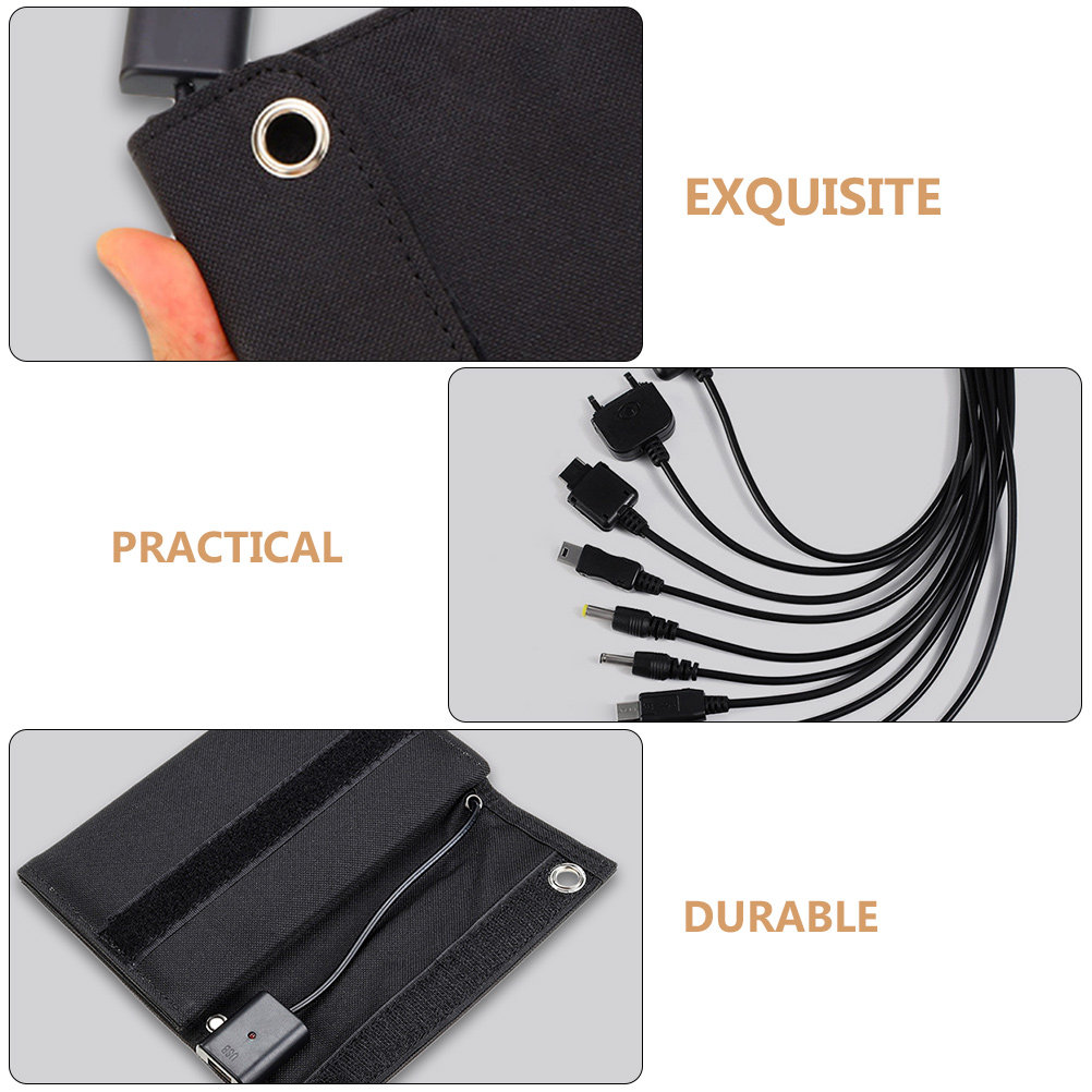 1Set 15W 6V Portable Solar Pan - Solar Emergency Charger recension och pris