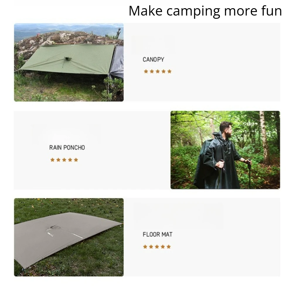 2026 For Camping Hiking 3-in-1 - Emergency Poncho Rain recension och pris